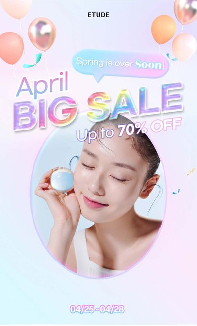 성남시의 뷰티·건강 할인 정보 | 에뛰드하우스 April Big Sale! | 2024. 4. 25. - 2024. 4. 28.