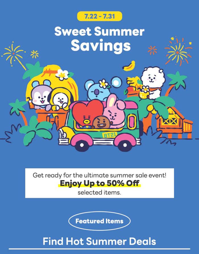 라인프렌즈 카탈로그 | Sweet Summer Savings | 2024. 7. 23. - 2024. 7. 31.