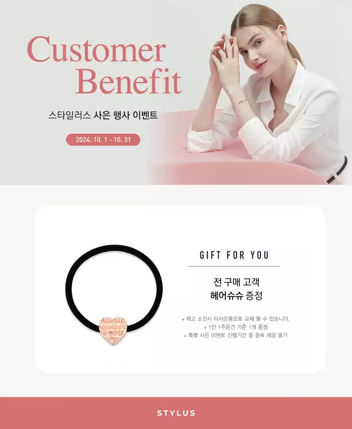 스타일러스 카탈로그 | Customer Benefit | 2024. 10. 9. - 2024. 10. 31.