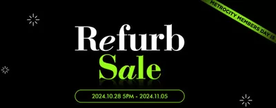 인천광역시의 패션·신발·악세서리 할인 정보 | 메트로시티 Refurb Sale | 2024. 10. 28. - 2024. 11. 5.