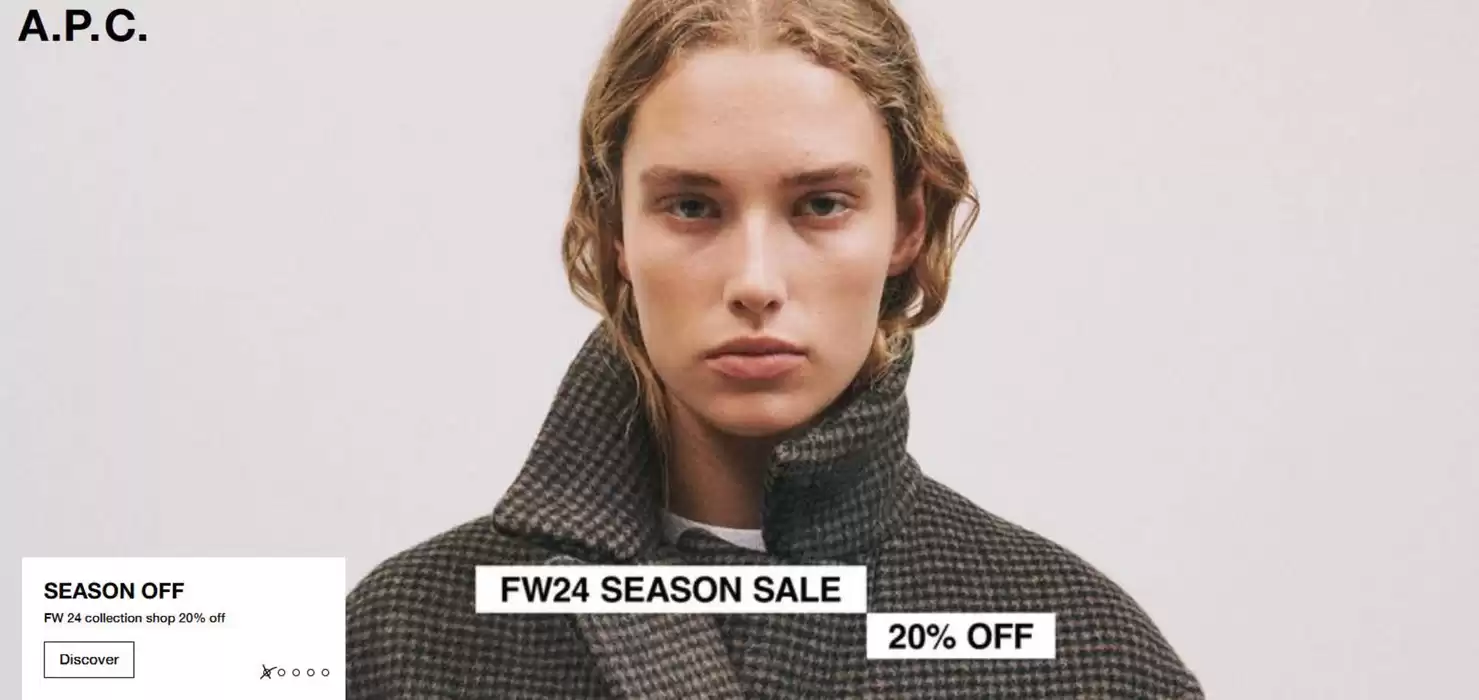 의정부시의 APC 카탈로그 | Season Off! 20% Off | 2024. 12. 26. - 2024. 12. 31.