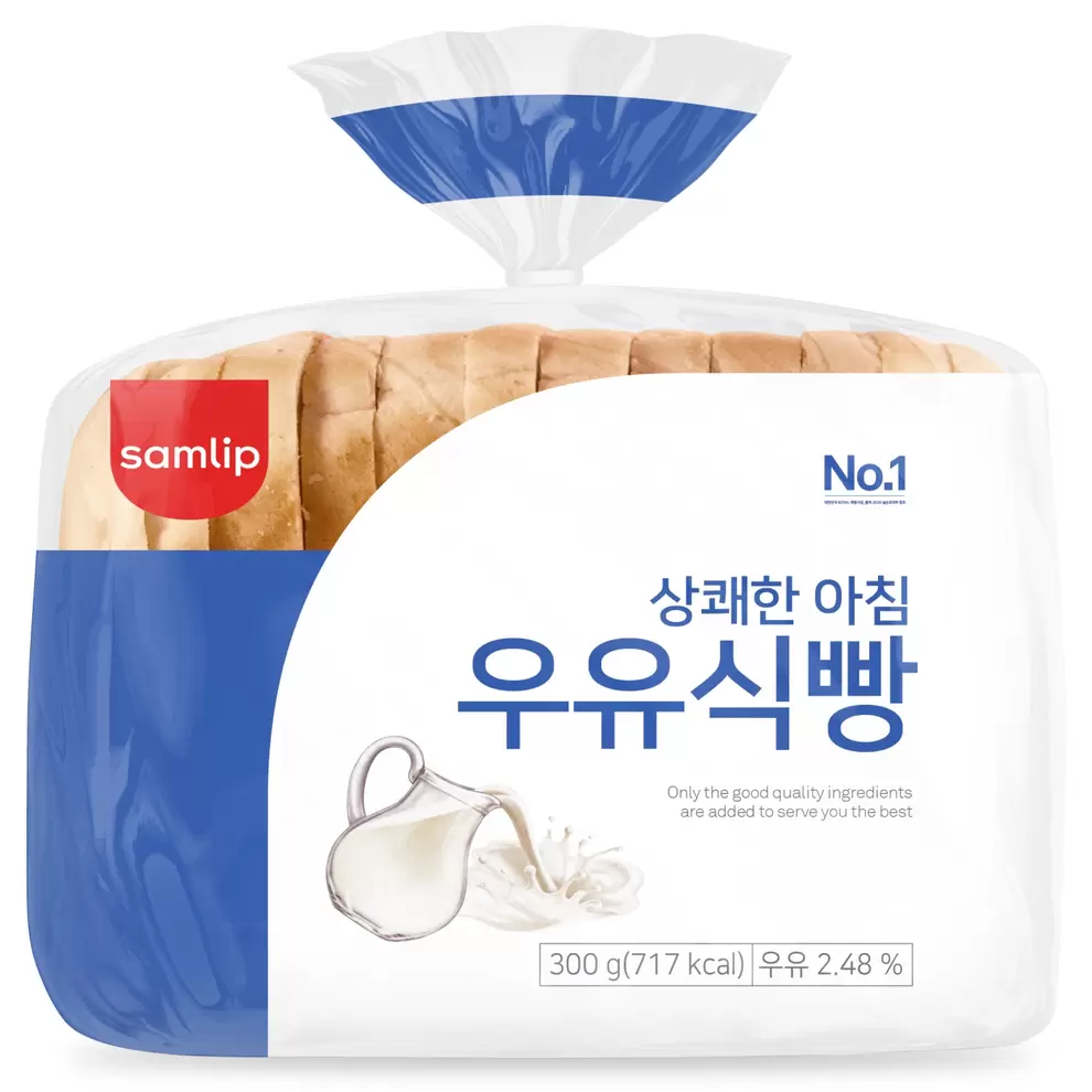 롯데마트에서 삼립 상쾌한아침 우유식빵 (300G) 3480원 제공