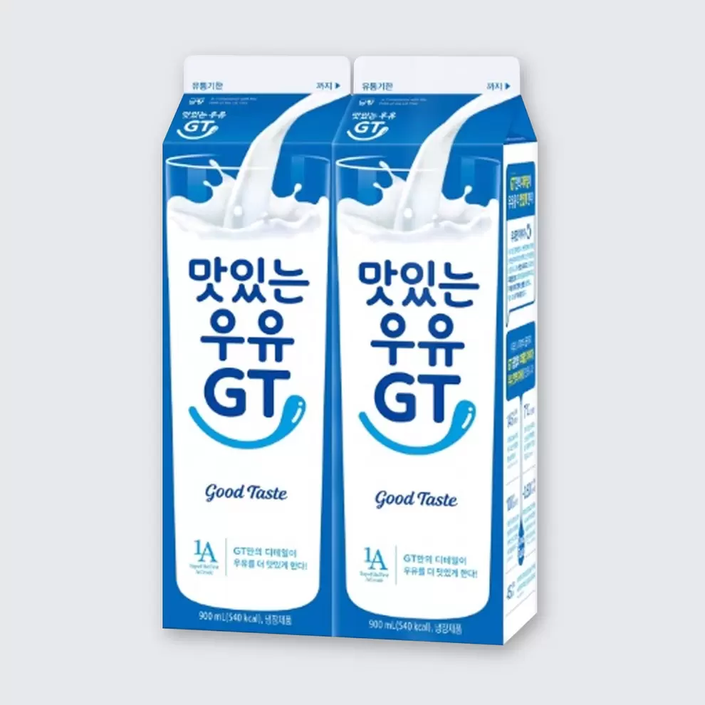 롯데마트에서 남양 맛있는 우유GT 기획 (900ML*2입) 5480원 제공