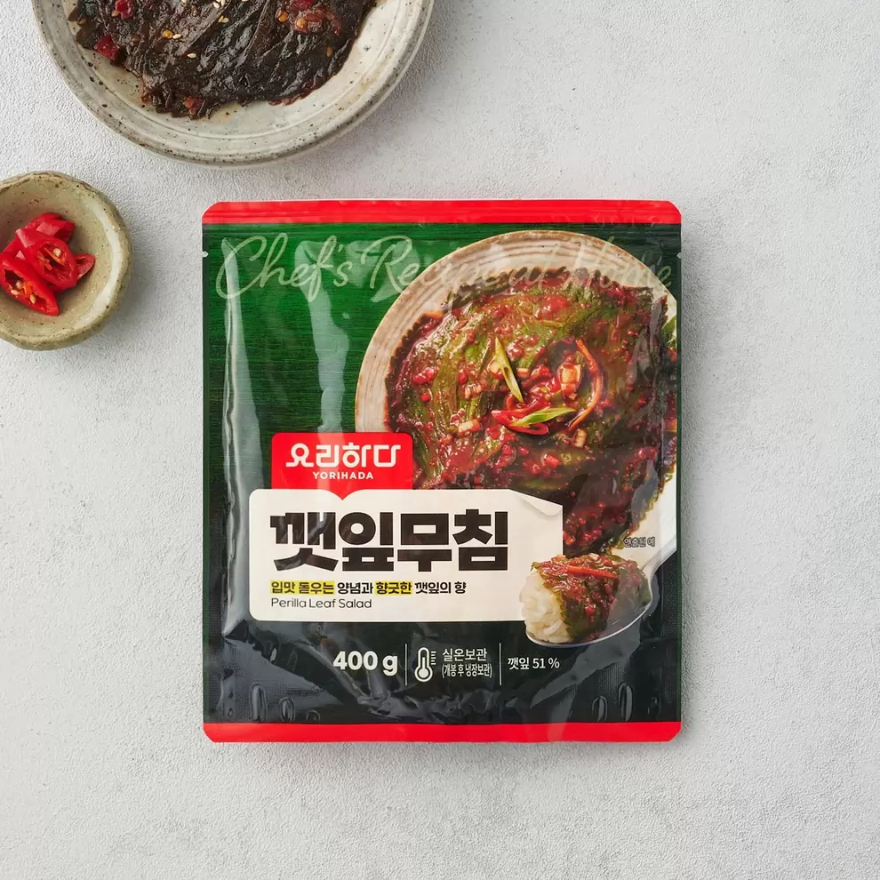 롯데마트에서 요리하다 깻잎무침 (400G) 4800원 제공