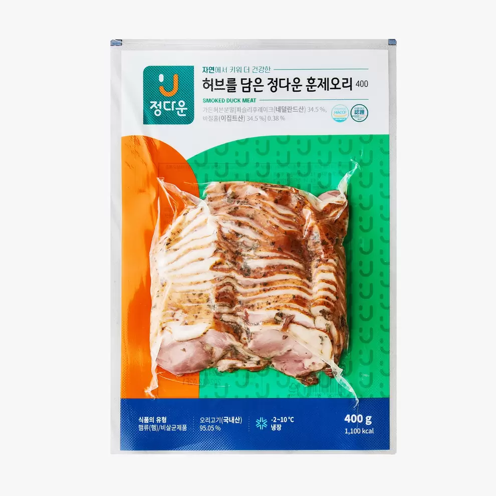 롯데마트에서 허브를 담은 정다운 훈제오리 (400G) 6990원 제공