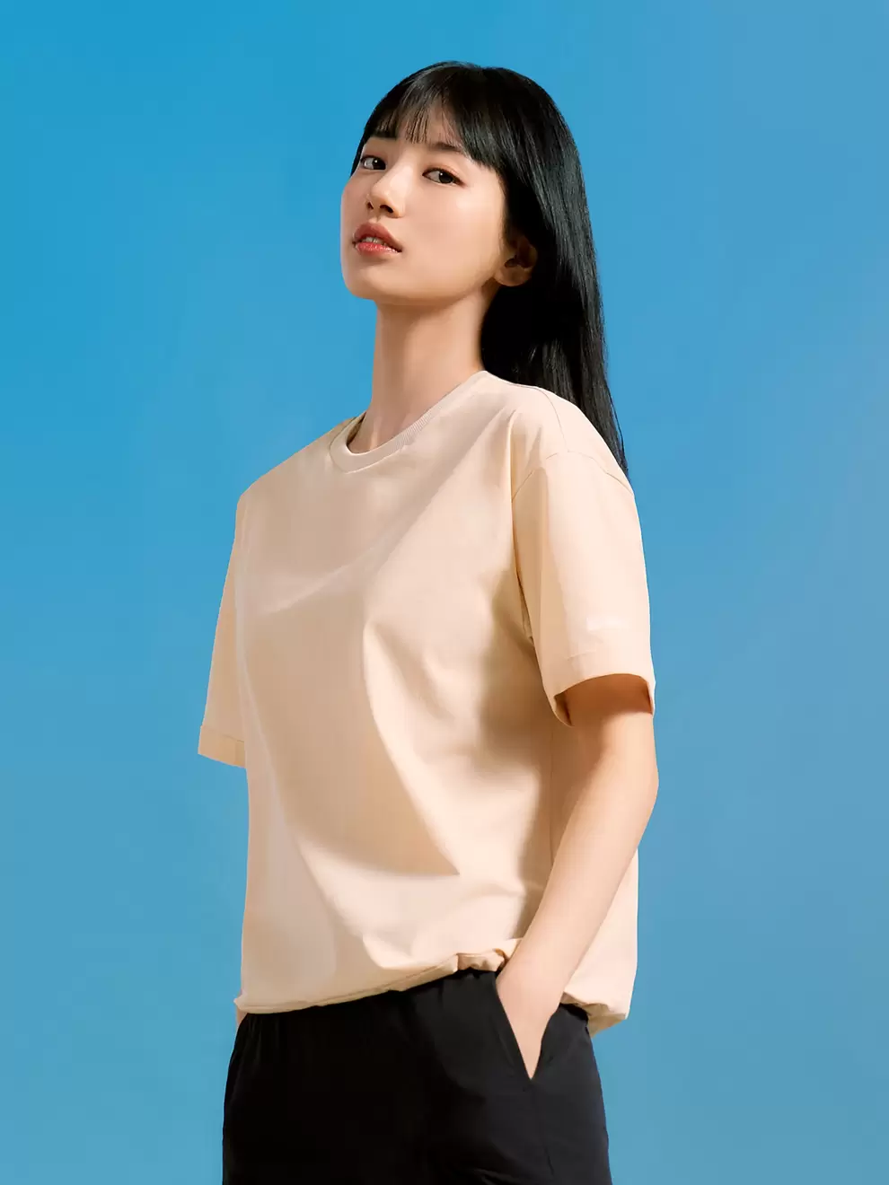 K2에서 코드텐(CODE10) 아이스 우븐 반팔 라운드 W (Milk tea) 40000원 제공