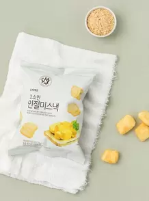 초록마을에서 고소한 인절미스낵(55g) 1530원 제공