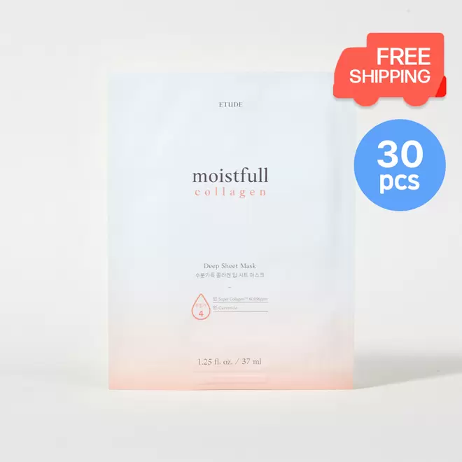 에뛰드하우스에서 [SET] Moistfull Collagen Deep Sheet Mask 30pcs 81.9원 제공