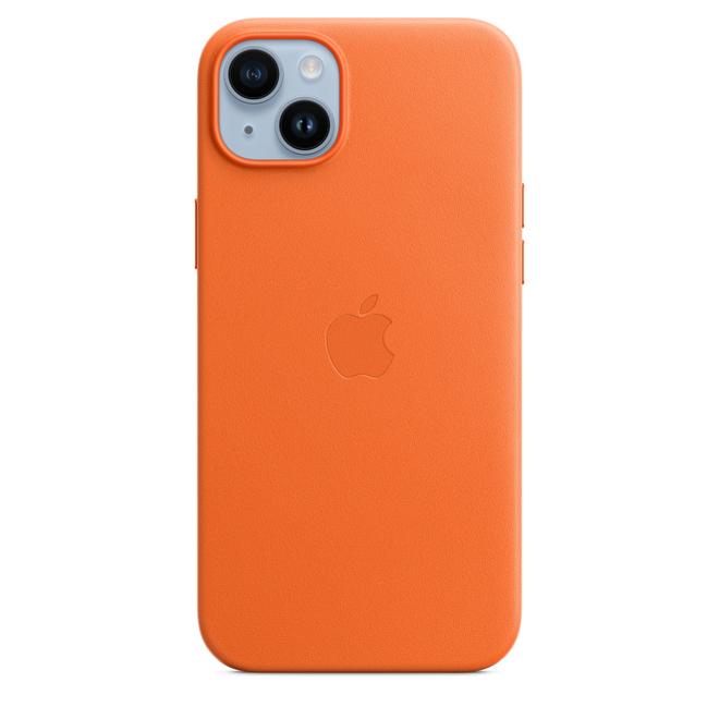 프리스비에서 MagSafe형 iPhone 14 Plus 가죽 케이스 - 오렌지 MPPF3FE/A 25500원 제공