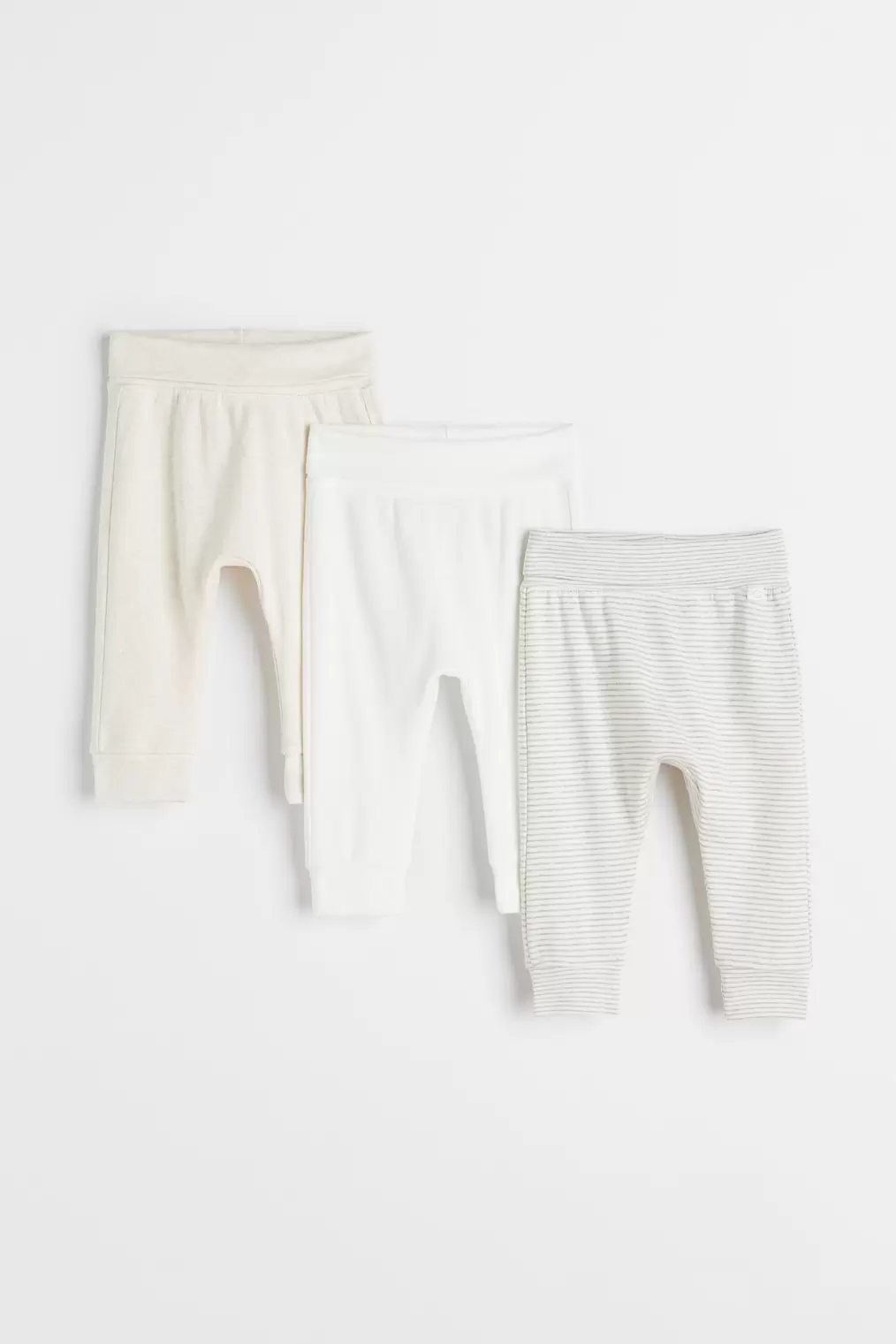 H&M에서 3-pack foldover-waist trousers 17900원 제공