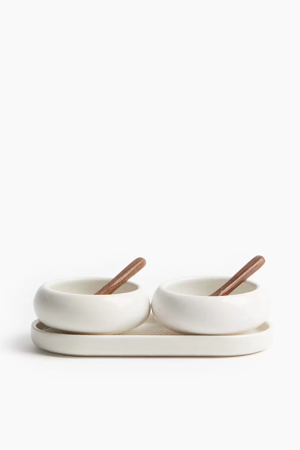 H&M에서 스톤웨어 보울 2피스 & 스푼 2피스 세트 29900원 제공